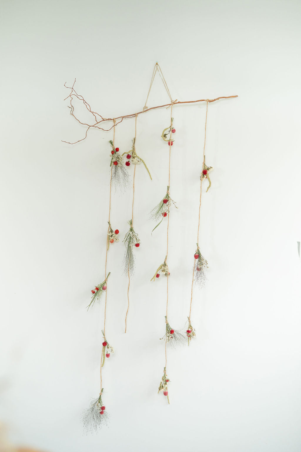 Suspension de fleurs séchées : rideau de fleurs - SANTA