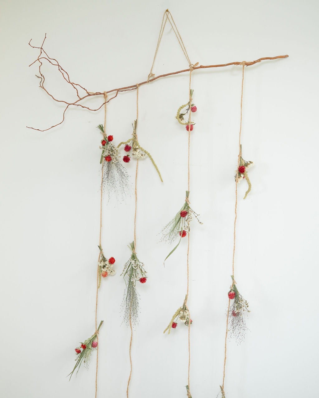 Suspension de fleurs séchées : rideau de fleurs - SANTA