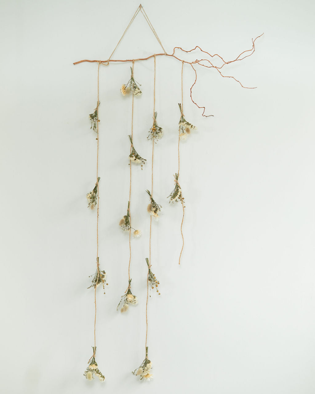 Suspension de fleurs séchées : rideau de fleurs - MOONLIGHT