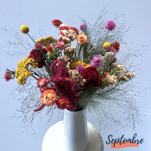 Bouquet de fleurs séchées